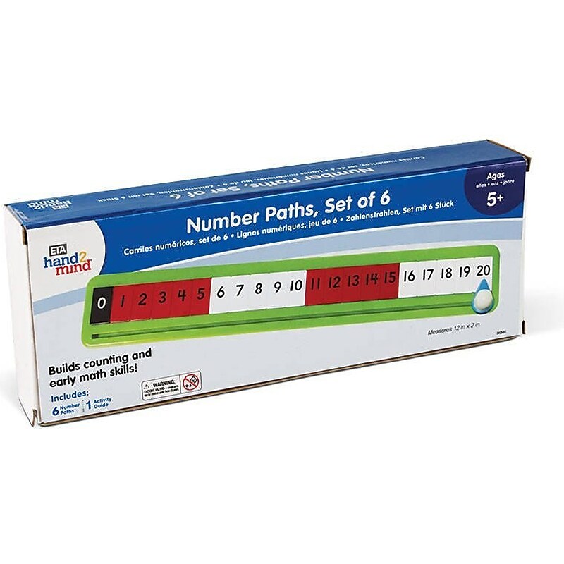 hand2mind Number Path, Multicolor, 6/Set (86885) image 1