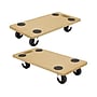Mount-It! Small Platform Mover Dolly, 220 lb. Capacity, Light Brown, 2/Pack (MI-927)~#|#~D822C3C1-1B9D-4FDD-88FB43715BC7CBE0_sc7