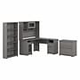 Bush Furniture Cabot 60"W L Shaped Computer Desk with Hutch, File Cabinet and Bookcase, Modern Gray (CAB010MG)~#|#~D82A4C6B-F23E-4E3D-81E19065F2FB5CC5_sc7