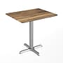 Flash Furniture TopGuard Rectangle Wood Restaurant Dining Table and Base, 30" x 24", Natural/Silver Base (ST2430NATT2222S)~#|#~D82C9C66-8AEF-45BE-903DDCF999704986_sc7