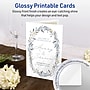Avery Integrated Cards, 5.5" x 8.5", Glossy White, 50/Box (95352)~#|#~D83025D9-F79C-4625-A958EF40AAB55416_sc7