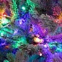 Nearly Natural 7.5-ft Pre-Lit Artificial California Flocked Spruce Christmas Tree with 1000 Color Changing LED Lights (T4799)~#|#~D83169E6-3C40-421A-9842681A8E0EB2F6_sc7