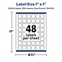 Avery Laser/Inkjet Square Multipurpose Labels, 1" x 1", White, 12000 Labels/Box (94103)~#|#~D83409C0-01C1-462E-8729F7C9063E43D9_sc7