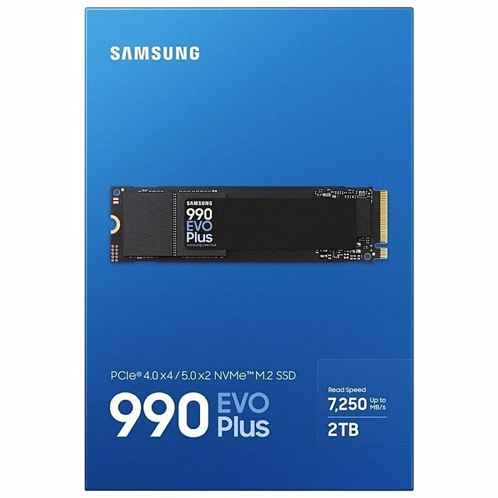 Samsung 990 EVO Plus 2TB M.2 PCIe Gen5 Solid State Drive, V-NAND