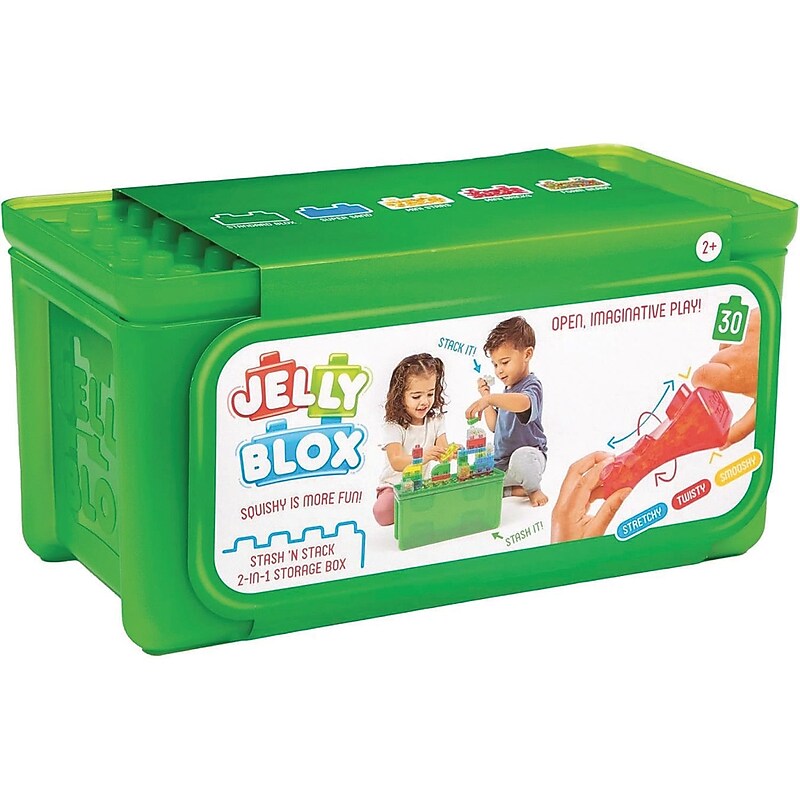 Jelly Blox Squishy Building Blocks Kit, 30 Pieces (LR4773) image 1