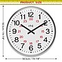 Infinity Instruments Profuse 19" Quartz Wall Clock, Plastic Case, Battery Powered (14246SV-3657)~#|#~D83B8786-A0FC-4420-95A491A2550A734B_sc7