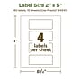 Avery EcoFriendly Laser/Inkjet Rectangle Multipurpose Labels, 2" x 5", White, 40/Pack (94241)~#|#~D84014BF-95B9-45BD-ADE85CC1F20B351A_sc7