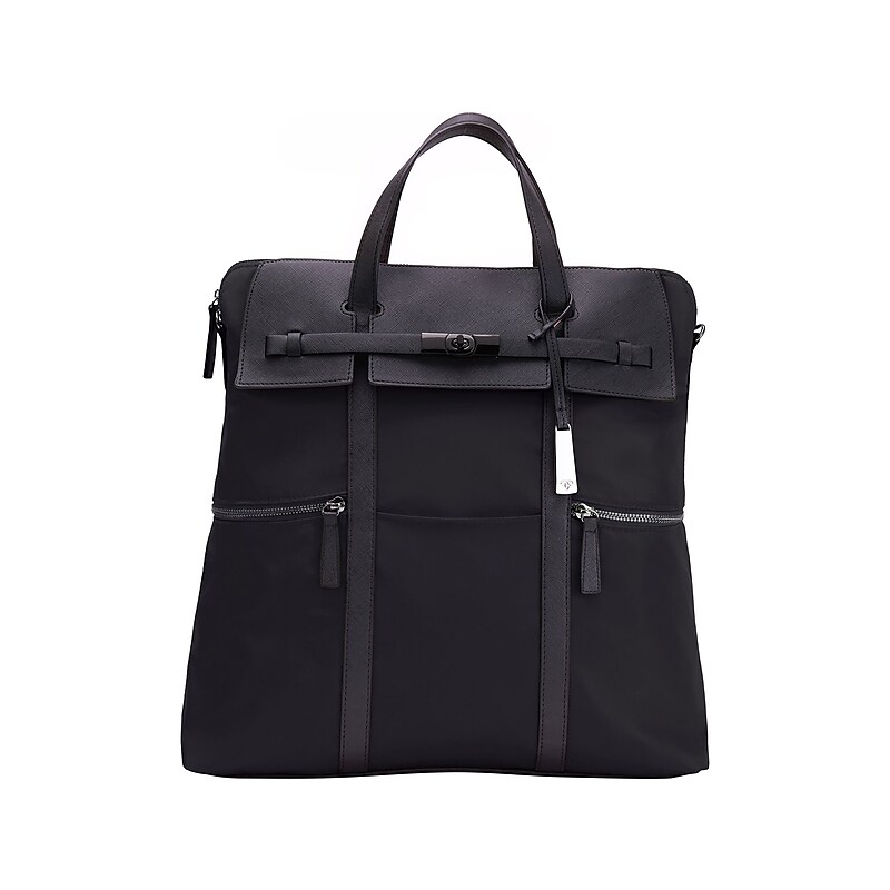 Francine Collection Highline Convertible Laptop Cross-body Backpack/Tote, Black (FWB14BLKHI) image 1