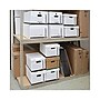 Universal Extra-Strength Storage Box, Letter/Legal Size, White, Stacking Strength 1,500 lbs., 12/Ct~#|#~D84521FD-2687-4600-AA82B1C0B9FF64A6_sc7