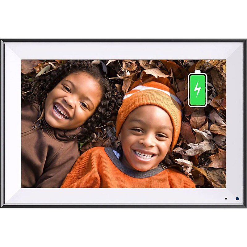 Cozyla 10.1" WiFi Digital Picture Frame, Black/White (CD-3X341F2) image 1
