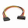 Rocstor 1' SATA to SATA Power Cable, Male to Female, Red (Y10C866-RD)~#|#~D84EACD9-AFD5-4556-B1F9CBC2F434D751_sc7