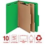 Staples 100% Recycled Heavy Duty Classification Folder, 2-Dividers, 2" Expansion, Letter Size, Green, 10/Box (ST62561)~#|#~D84F9026-B417-4023-B4880088CA97AB71_sc7