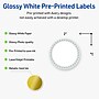 Avery Laser/Inkjet Circle Multipurpose Labels, 2" Dia., White, 120/Pack (S00-D2G)~#|#~D850AD01-FF5E-4B8C-8C321FF16C55DEB0_sc7