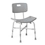 Medline Heavy Duty Bariatric Shower Chair, Armless, Back Rest, Aluminum Frame, 550 lb. Capacity (G2-102BX1)~#|#~D855968D-21F4-4732-BF50EE43A306587B_sc7