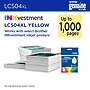 Brother LC504XL Yellow High Yield Ink Cartridge, Prints up to 1,000 Pages (LC504XLY)~#|#~D855EAC9-1A41-4D15-9857AC6DFB576F3A_sc7