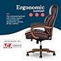 La-Z-Boy Colston Ergonomic Vegan Leather Swivel Executive Chair, Dark Brown (60120-DBRN)~#|#~D85A35CB-F9D6-4C68-83953605EA0F9680_sc7