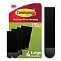 Command Large Hanging Strips, 15 lb., Black, 4/Pack (17206BLK-ES)~#|#~D85F31DA-225D-4628-9847675D837BD55E_sc7