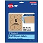 Avery Laser/Inkjet Burst Multipurpose Labels, 3" Dia., Kraft Brown, 300 Labels/Box ( 94609)~#|#~D8641F01-5057-45E2-BCE6903CC527B5BC_sc7
