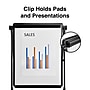 Staples Flip Chart Easel, Black Steel (28216US/50444US)~#|#~D86A2B96-328F-45F4-93C0176DD6E05432_sc7