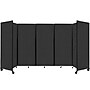 Versare The Room Divider 360 Freestanding Folding Portable Partition, 82"H x 168"W, Black Fabric (1182502)~#|#~D86E50AE-E273-4DA1-93AC577B230A2642_sc7