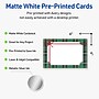 Avery Silver-Green Plaid Matte Blank Card, White, 20/Pack (S00-FJ5)~#|#~D86F81A9-105D-48AC-A708907249D7DC9A_sc7