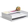 U Brands The Perforated Collection Metal Front Loading Letter Tray, Letter Size, White (5718U01-06)~#|#~D87066DB-3044-47B9-9688DDC53D715057_sc7