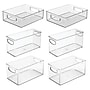 iDESIGN Assorted Stackable Plastic Storage Bin with Handles, Clear, 6/Pack (95583N)~#|#~D8719F75-77F4-4D0B-A388D800410A8308_sc7