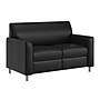 Flash Furniture Agent LeatherSoft Reception Loveseat, Black/Chrome Legs (BT827U2BKCHR)~#|#~D8735EFB-8FC0-4316-90AEC3CD87E1DA72_sc7