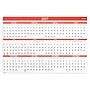 2027 Staples 24" x 36" Yearly Dry Erase Wall Calendar, Reversible, Red (ST58451-27)~#|#~D873871E-EC74-4CA2-911F7D83EB543095_sc7