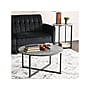 Household Essentials Jamestown 31.5"Dia. Laminate Round Coffee Table, Rustic Slate Concrete/Black (8096-1)~#|#~D8763FF9-F52A-42EB-9368EB8AEFAFB616_sc7