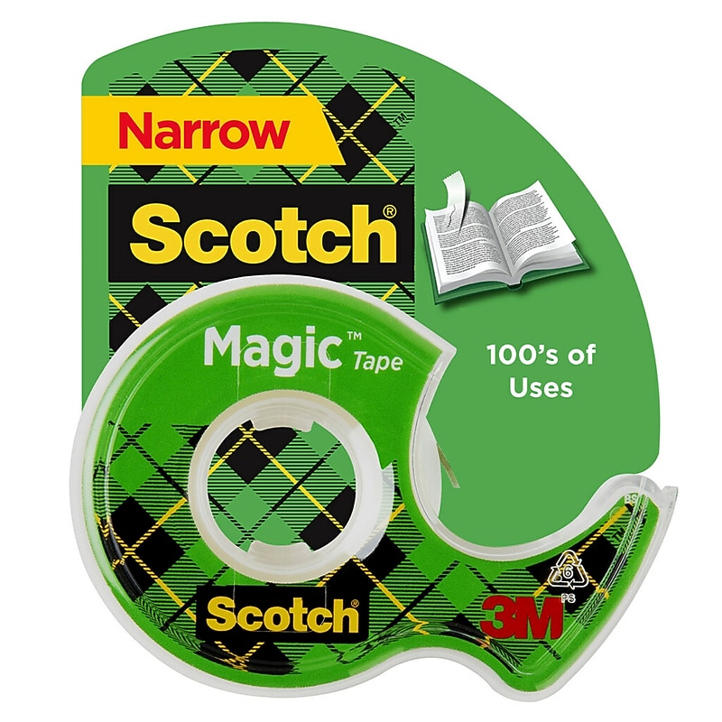Scotch Magic Invisible Clear Tape Refill, 0.5" x 12.5 yds., 1" Core (104) image 1