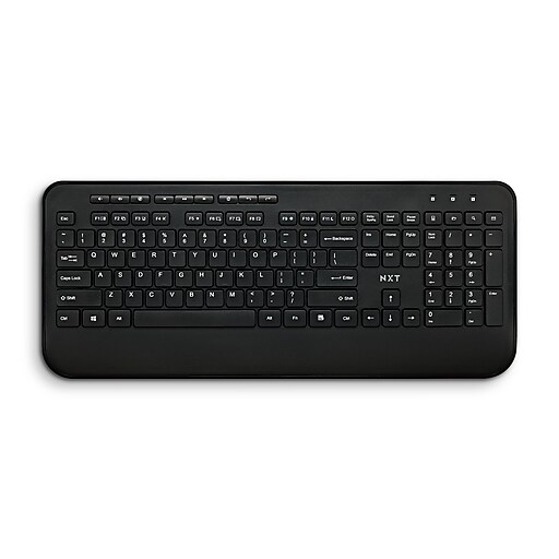 NXT Technologies™ Wireless Comfort Keyboard, Black (NX60881) Staples