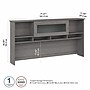 Bush Furniture Cabot 72"W Desktop Hutch, Modern Gray (WC31373)~#|#~D87F5E27-4016-448A-9A0A389839F2010F_sc7