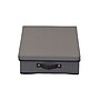 Household Essentials 23.23 Quart Platter Storage Chest with Lid, Fabric, Gray (52549-1)~#|#~D880C21D-3C23-48A7-882642F5508D7166_sc7
