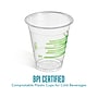 Perk™ Eco Compostable Plastic Cold Cup, 12 Oz., Clear/Green, 300/Carton (PK56195)~#|#~D8815BEF-37EB-42FE-973317496A1391EC_sc7
