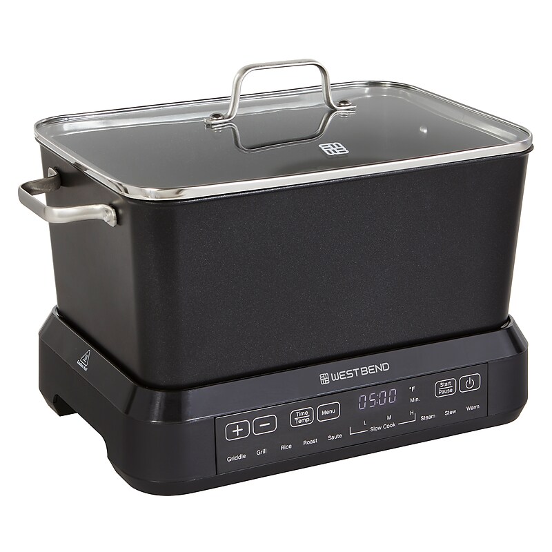 West Bend 6-Qt Slow Cooker, Black (VCWB6QBK13) image 1