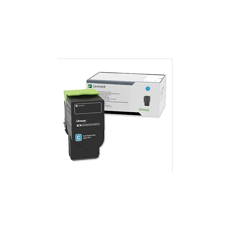 Lexmark 75 Cyan High Yield, Return Program 11.7K Toner Cartridge (75M1XC0) image 1