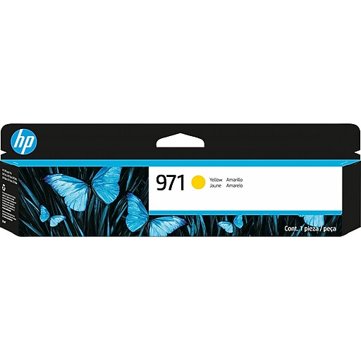 HP 971 Yellow Standard Yield Ink Cartridge, Prints Up to 2,500