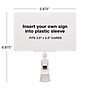 Global Printed Products Card Holder, 3.5" x 5.5", Clear Plastic, 3/Pack (CLIP-35X55)~#|#~D889039C-09AA-4A39-8C8B079244BBC76C_sc7