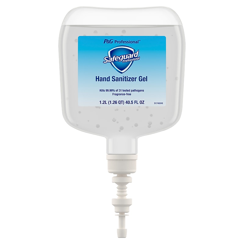 Safeguard Gel Hand Sanitizer Refill, 40.5 oz., 4/Carton (48842) image 1
