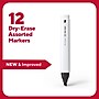 TRU RED™ Tank Dry Erase Markers, Chisel Tip, Assorted, 12/Pack (TR54567/TR61441)~#|#~D89614EB-4B82-4A2A-8A992ED284D8635F_sc7