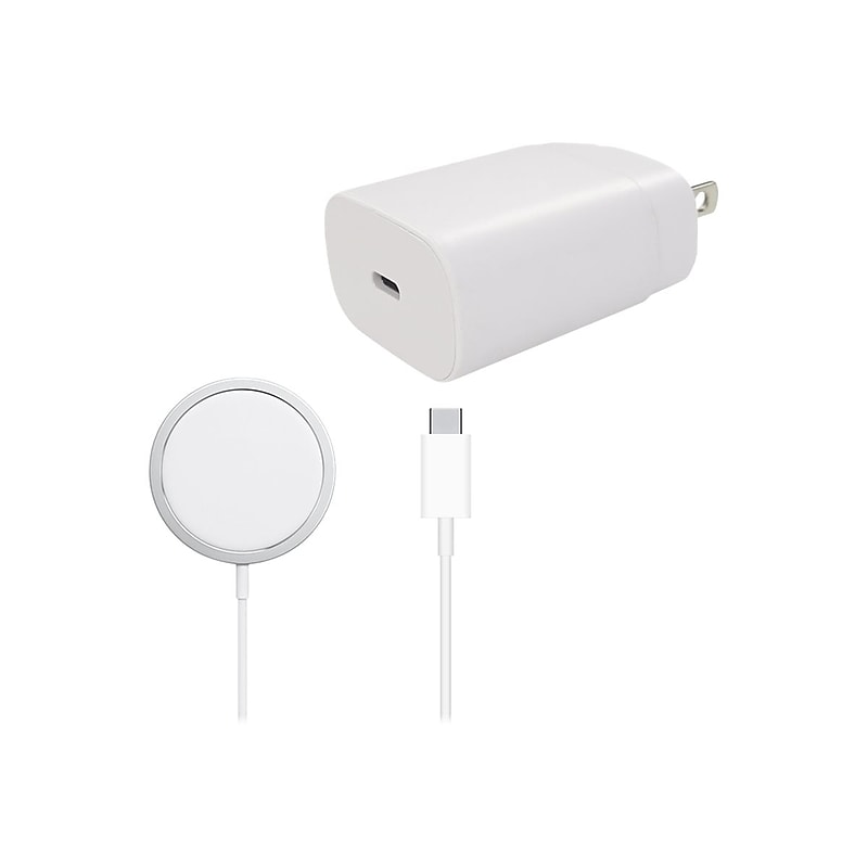 4XEM Wireless Charger for Most Smartphones, White (4XMAGCHARGEKIT) image 1