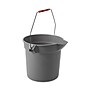 Rubbermaid Brute Plastic Bucket, 10 Quart, Gray (FG296300GRAY)~#|#~D89C0B44-907E-4FBA-884B613EC38A3F58_sc7