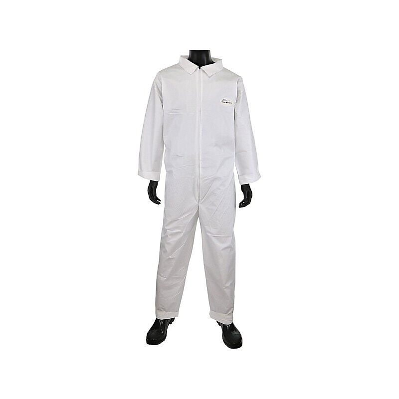 PosiWear Breathable Advantage Basic Coverall, White, 5XL, 25/Carton (3600/5XL) image 1