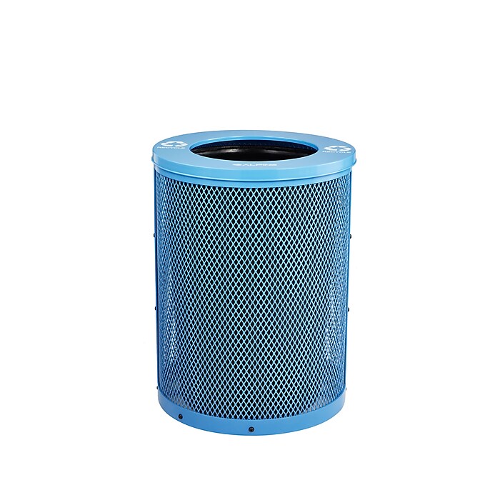 Alpine Industries 4460 Series Steel Mesh Outdoor Trash Can with