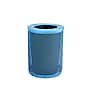 Alpine Industries 4460 Series Steel Mesh Outdoor Trash Can with Liner, 36 Gallon, Blue (ALP4460-01-BLU)~#|#~D8A7FB4B-B008-4982-BD7D7E1A4BE1CA35_sc7