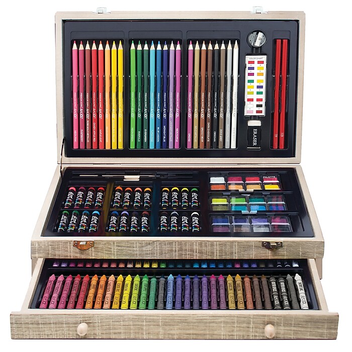 A62Art 101 Wood Art Set, Assorted Colors, 142/Pack (53142MB) | Staples