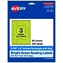 Avery Laser/Inkjet Sealing Labels, 5-7/8" x 4", Bright Green, 240 Labels/Box (19479370787)~#|#~D8AB40B1-61D6-48FE-A491C8686A9FEB71_sc7
