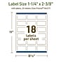 Avery Dissolvable Rectangle Multipurpose Labels, 1-1/4" x 2-3/8", Off-white, 450/Pack (94227)~#|#~D8ACAED0-8FD2-42B9-820FA2823754E020_sc7