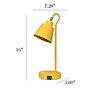 Simple Designs Sleek Essentials LED Desk Lamp, 16", with USB Ports, Yellow (LD1073-YLW)~#|#~D8B01B30-97D3-4D67-AE6912BDAB548867_sc7